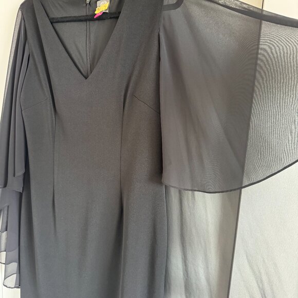 Vince Camuto Black Cocktail Dress / Size 14 / Great Preloved - Picture 4 of 8